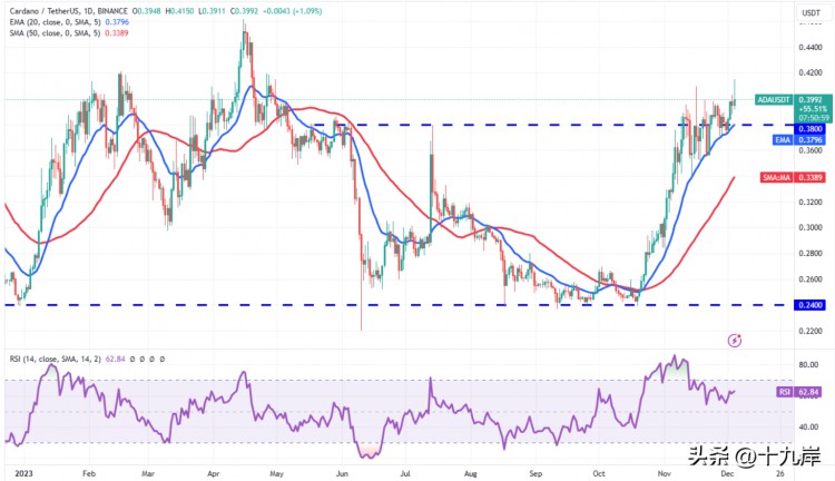 密码货币市场 12 月亮开始强劲：比特币，ADA、DOGE 和 LINK 概览